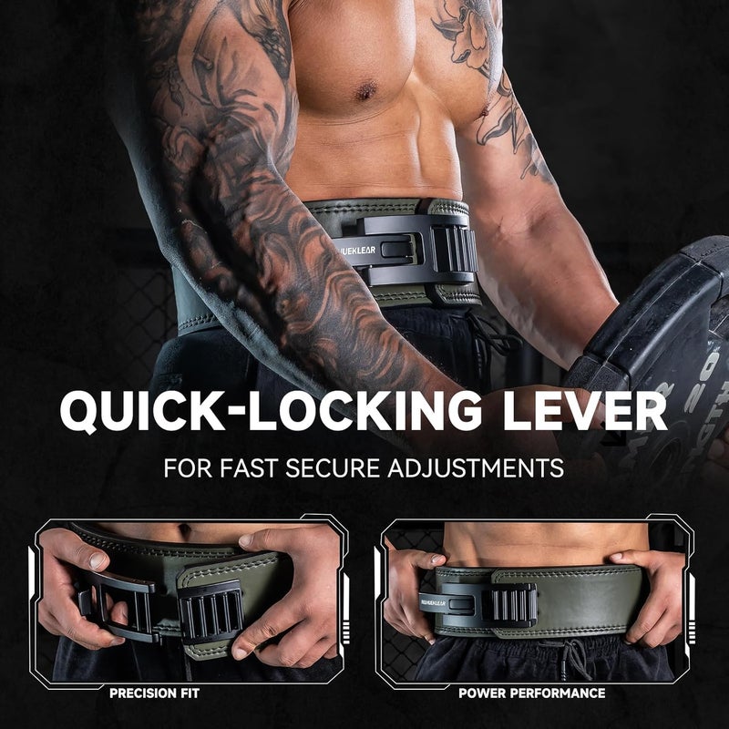 M MANUEKLEAR Lever Lifting Belt for Man and Women, Weightlifting with Adjustable Heavy Duty Buckle, Professional Weight Lifting Belt - Image 5